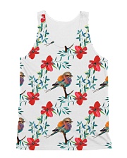 Birds Flower Color Full 2018 All-over Unisex Tank front