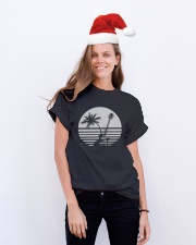 Guitar Sunset Classic T-Shirt lifestyle-holiday-crewneck-front-1