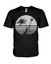Guitar Sunset V-Neck T-Shirt thumbnail