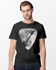 Bass Pick And Moon Premium Fit Mens Tee lifestyle-mens-crewneck-front-15