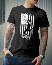 Fishing USA Flag Classic T-Shirt lifestyle-mens-crewneck-front-6