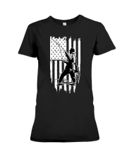 Fishing USA Flag Premium Fit Ladies Tee thumbnail