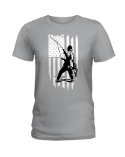 Fishing USA Flag Ladies T-Shirt thumbnail