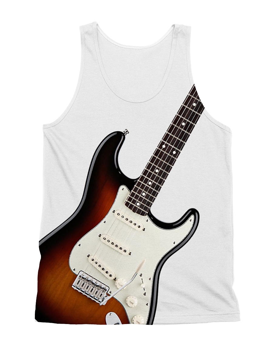 I Allway Play Guitar All-over Unisex Tank
