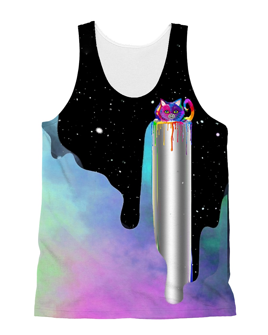 Cat Pain Color All-over Unisex Tank