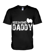 Keeshond Christmas Shirt V-Neck T-Shirt thumbnail