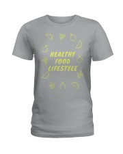 Healthy Food Lifestyle Ladies T-Shirt thumbnail