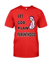 Let god plan parenthood Premium Fit Mens Tee thumbnail