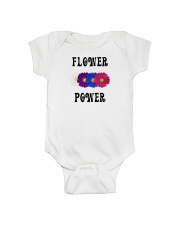 Flower Power Light Square Design Onesie thumbnail