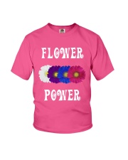 Flower Power Light Square Design Youth T-Shirt thumbnail