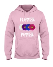 Flower Power Light Square Design Hooded Sweatshirt thumbnail