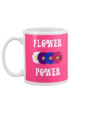 Flower Power Light Square Design Mug back