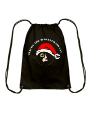 Blacky Christmas Drawstring bag Drawstring Bag front