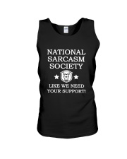 National Sarcasm Society Shirt 2018 Unisex Tank thumbnail