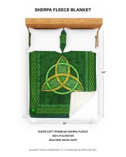 IRISH PROTECTION Large Sherpa Fleece Blanket - 60" x 80" aos-sherpa-fleece-blanket-60x80-lifestyle-front-30