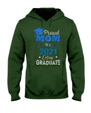 Proud Mom Of A 2021 College Graduate Hooded Sweatshirt tile