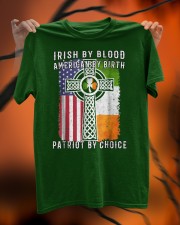 Irish By Blood American By Birth Patriot By Choice Classic T-Shirt custom-t-shirts-classic-lifestyle-front-316