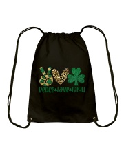 Peace Love Irish Drawstring Bag tile