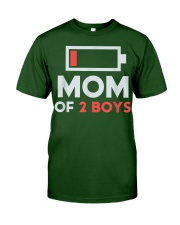 Mom of 2 Boys Shirt Gift from Son Mothers Day Classic T-Shirt front