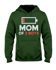Mom of 2 Boys Shirt Gift from Son Mothers Day Hooded Sweatshirt tile