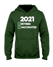 I'm Retired and Vaccinated Hooded Sweatshirt tile