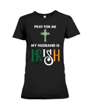 My Husband is Irish Premium Fit Ladies Tee thumbnail