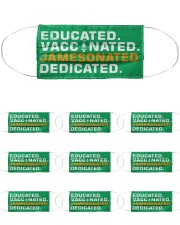Educated Vaccinated Jamesonated Dedicated Mask tile