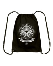 Trifecta of life Drawstring Bag thumbnail