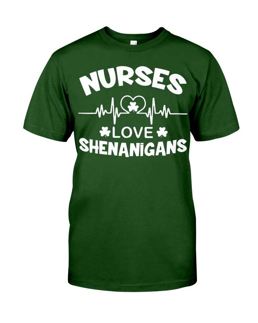 Irish Nurse Safety First Drink With A Nurse Classic T-Shirt