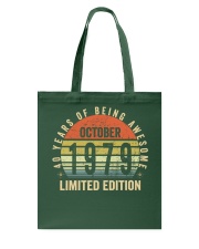 Born October 1979 Limited Edition Bday Gifts 40t Tote Bag thumbnail