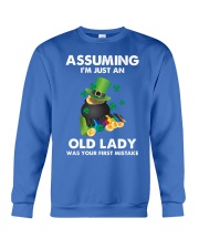 Assuming I'm Just an Old Lady Your First Mistake Crewneck Sweatshirt thumbnail