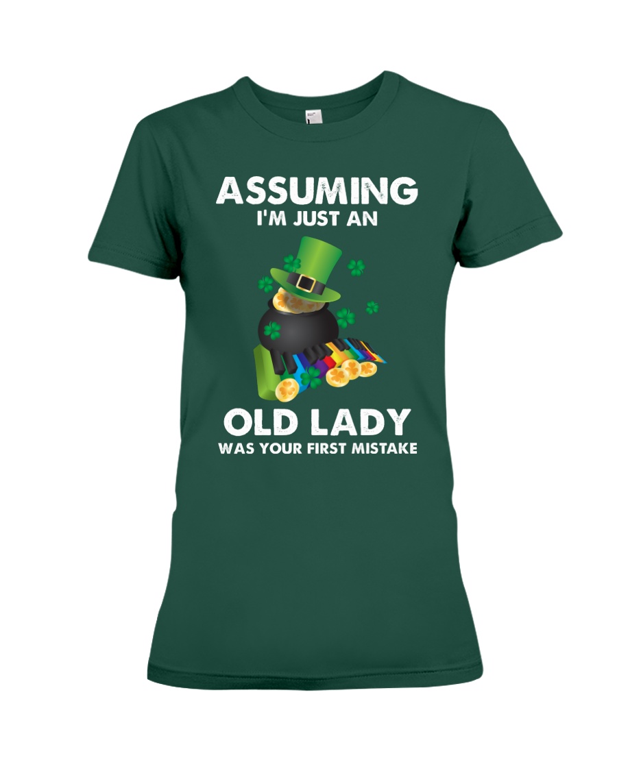 Assuming I'm Just an Old Lady Your First Mistake Premium Fit Ladies Tee