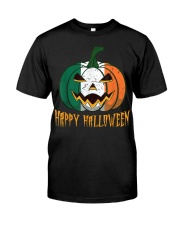 Scarey Ireland Pumpkin Flag Jackolantern Irish Halloween Classic T-Shirt front