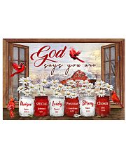 God says you are 17x11 Poster front