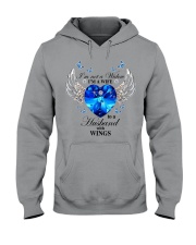 I'm not a widow i'm a wife to a husband with wings Hooded Sweatshirt tile