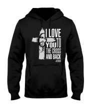 I love you to the cross and back Hooded Sweatshirt tile