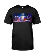 God will carry you though the storm Classic T-Shirt tile