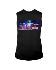God will carry you though the storm Sleeveless Tee tile