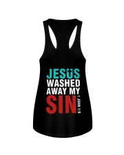 Jesus Washed Away My Sin Ladies Flowy Tank tile