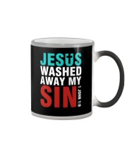 Jesus Washed Away My Sin Color Changing Mug tile