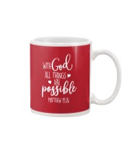 With God all things are possible Mug tile