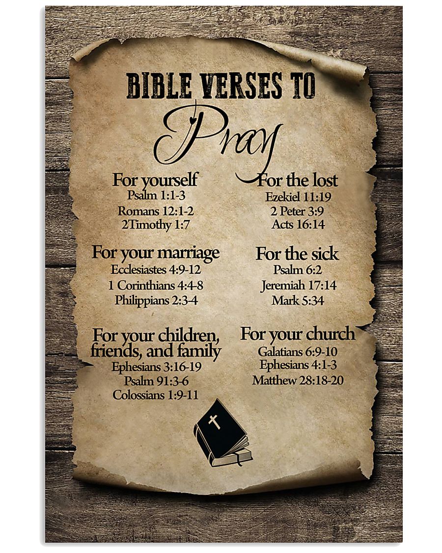 Bible Verses To Pray 11x17 Poster