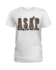 Always stop and pray Ladies T-Shirt tile