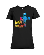 Wait On The Lord Premium Fit Ladies Tee tile
