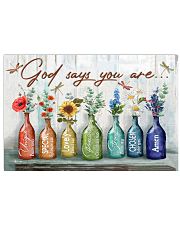 God says you are 17x11 Poster front