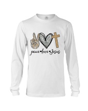 Peace - Love - Jesus Long Sleeve Tee tile