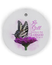 Be still And know that I Am GOD Circle Ornament (Wood tile