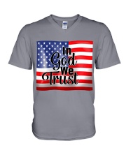 In God We Trust V-Neck T-Shirt tile
