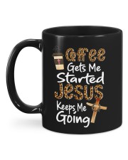 Coffee gets me started Jesus keeps me going Mug back