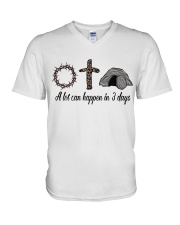 A Lot Can Happen In 3 Days V-Neck T-Shirt tile